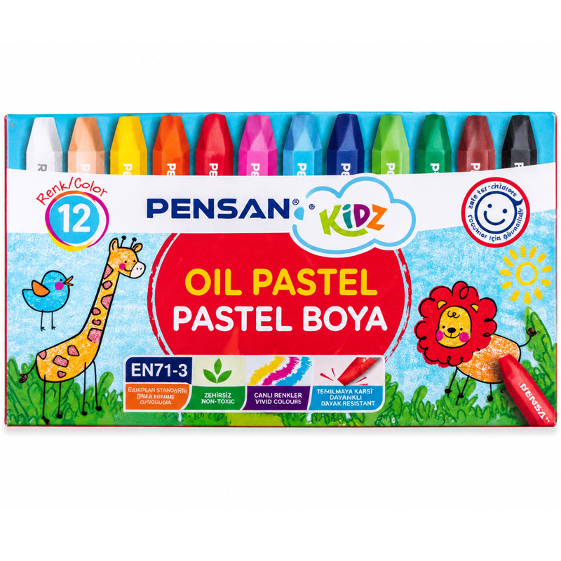 12 Crayons Pastel à Huile Pensan 12/9 En Tunisie