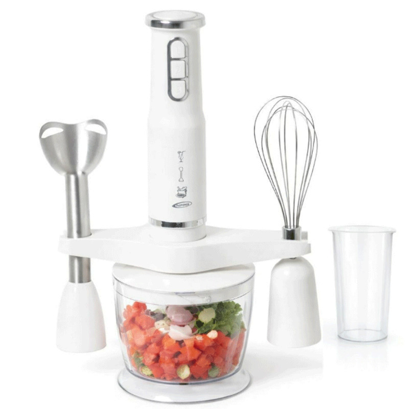 Mixeur Plongeant 4en1 Florence HK335 600W Blanc en Tunisie