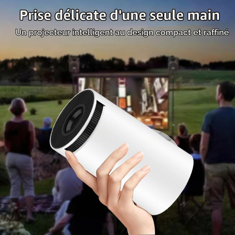 Vidéo Projecteur HY300 UHD Wifi Blanc en Tunisie