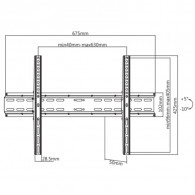 Support Mural TV Fixe Sbox PLB-2546T-2 Pour Tv 37''- 80'' Noir en Tunisie