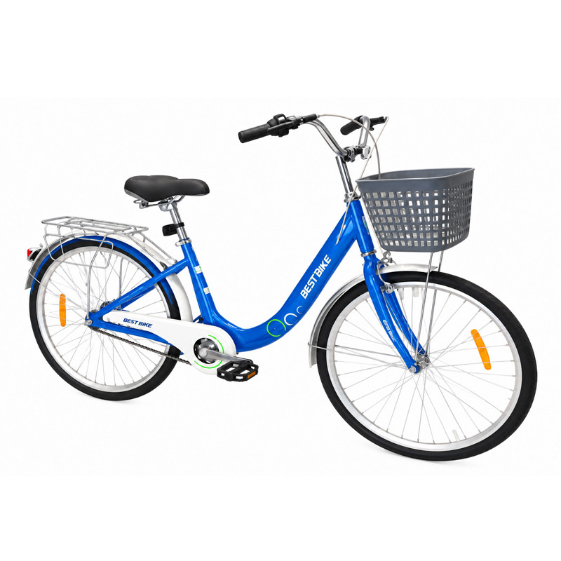 Bicyclette Best Bike V-26 26" Bleu Avec Panier En Tunisie