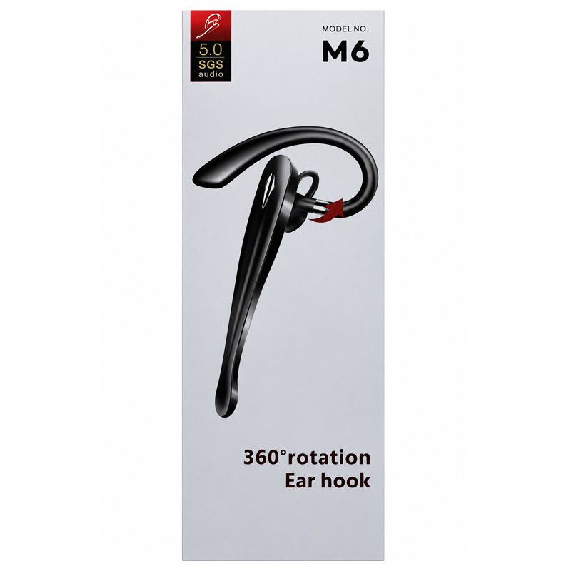 Ecouteurs Sans Fil SGS M6 Avec Micro Noir En Tunisie