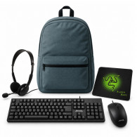 Pack Gamer 5En1 : Souris + Clavier Jedel + Casque  Micro SBOX + Tapis & Sac à Dos en Tunisie