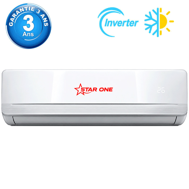 Climatiseur Star One SC-A24T 24000 BTU Inverter Chaud Froid Blanc en Tunisie