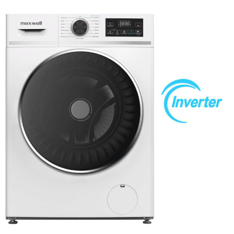 Machine à Laver Frontale Maxwell MAX-WMFL1214WNN-IV Inverter 12Kg Blanc en Tunisie