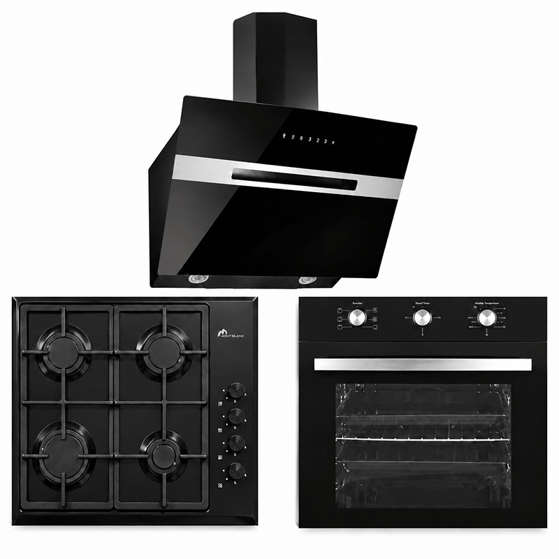 Pack Électroménager Montblanc : Hotte +  Four Electrique + Plaque De Cuisson en Tunisie