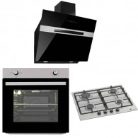 Pack Électroménager Montblanc : Hotte + Four + Plaque Inox en Tunisie