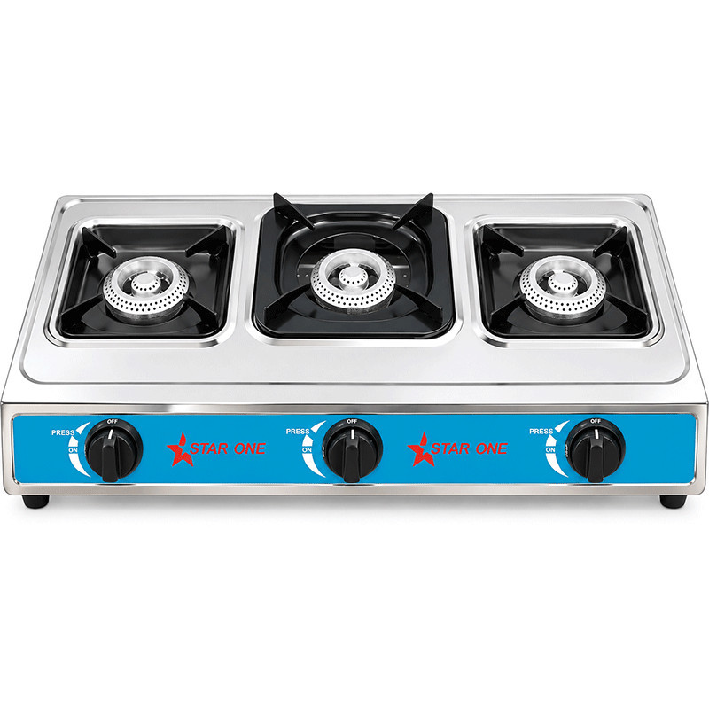 Réchaud à Gaz Star One ST-03F 3 Feux Inox en Tunisie