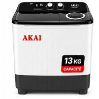 Machine à Laver Semi Automatique Akai AK-WM13TA 13Kg Blanc en Tunisie