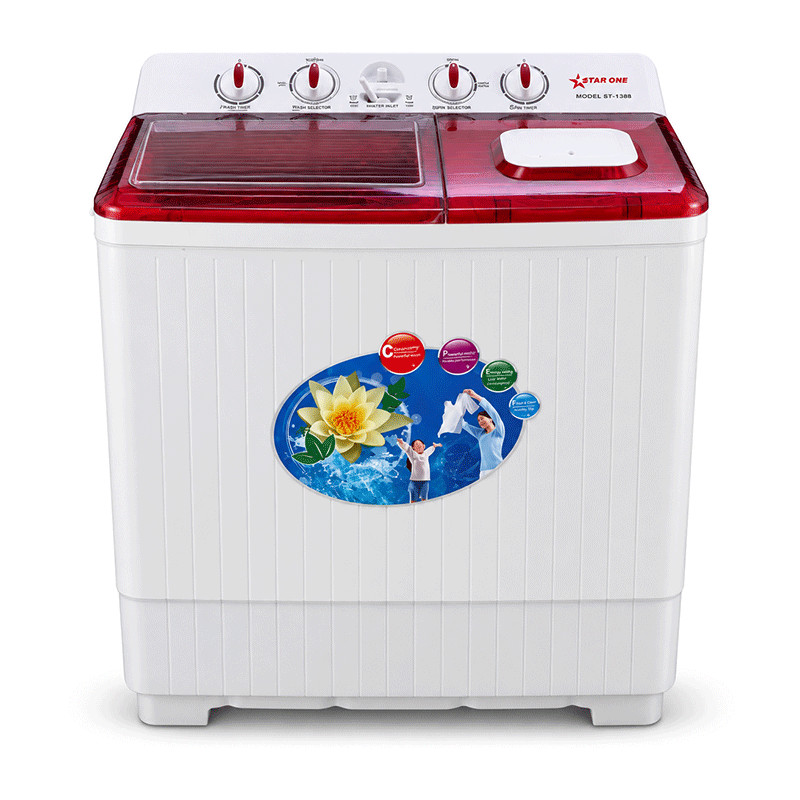 Machine à Laver Semi Automatique Star One ST150B 15Kg Blanc en Tunisie