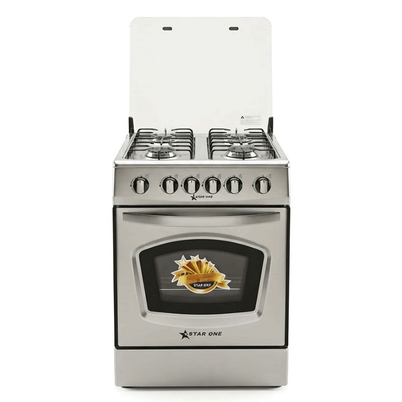 Cuisinière à Gaz Star One 50-50-IR 4 Feux Inox en Tunisie