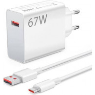 Chargeur Type C 67W Blanc