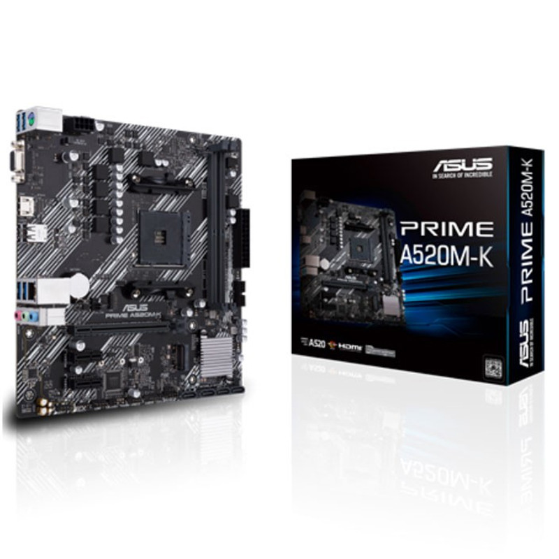 Carte Mère ASUS PRIME A520M-K ARGB Micro-ATX AMD AM4 en Tunisie