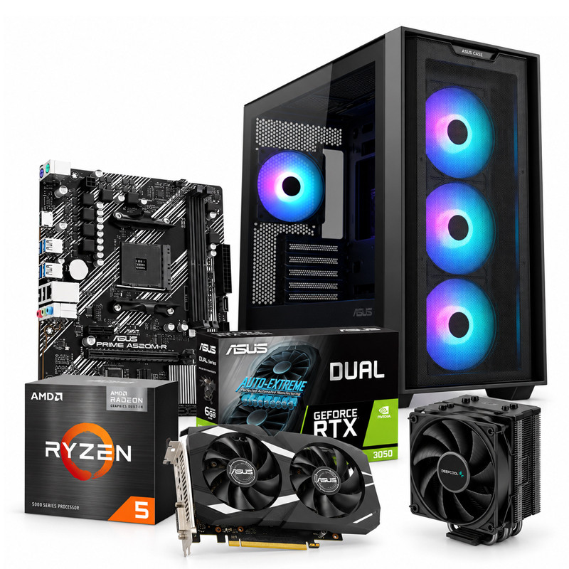 Pc Gamer Asus Gaming V1 Ryzen 5 16Go 512Go SSD RTX 3050 6Go