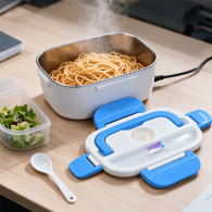Lunch Box Electrique Chauffante Bleu