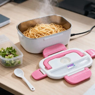 Lunch Box Electrique Chauffante Rose