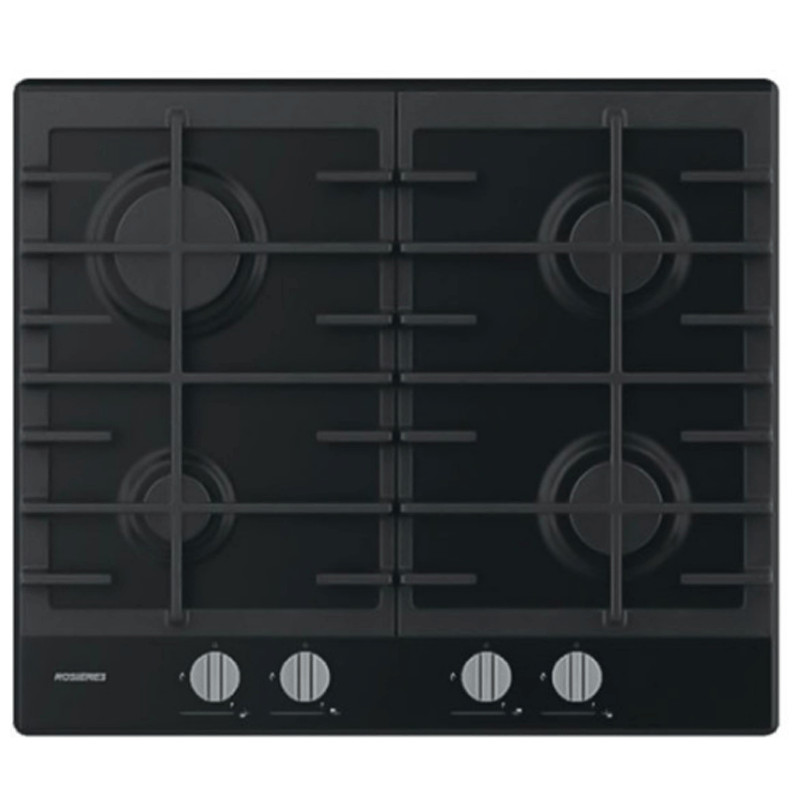 Plaque de Cuisson Encastrable Rosières RHG6BRK3B 4 Feux 60 cm Noir en Tunisie