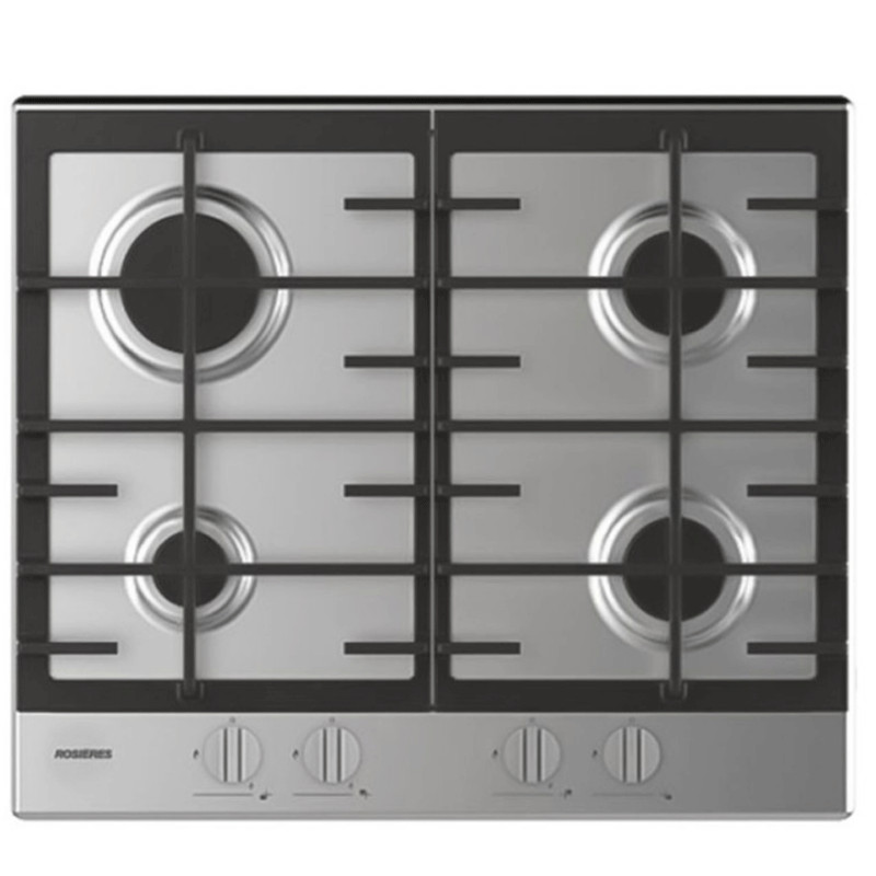 Plaque de Cuisson Encastrable Rosières RDHG6BRK3X 4 Feux 60 cm Inox en Tunisie