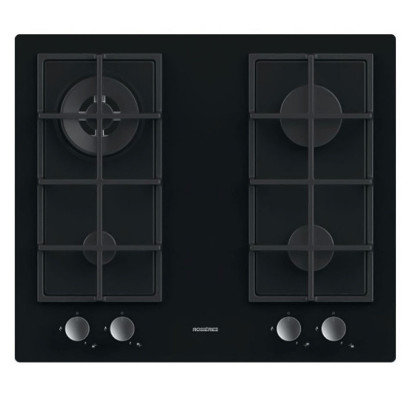 Plaque de Cuisson Encastrable Rosières RVG6BR4SB 4 Feux 60 cm Noir en Tunisie