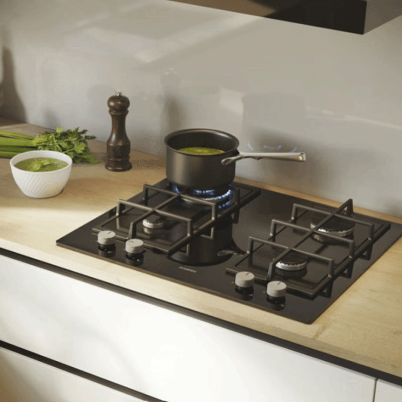 Plaque de Cuisson Encastrable Rosières RVG6BF4C3B 4 Feux 60 cm Noir en Tunisie