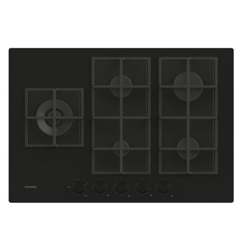Plaque de Cuisson Encastrable Rosières RVG7WL4WC5B 5 Feux 75 cm Noir en Tunisie