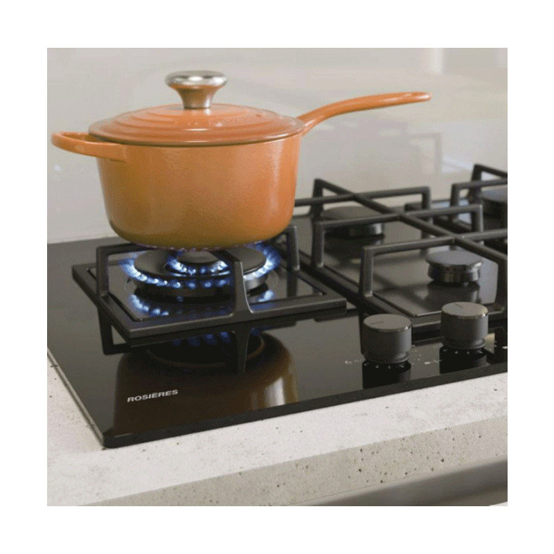 Plaque de Cuisson Encastrable Rosières RVG7WL4WC5B 5 Feux 75 cm Noir en Tunisie
