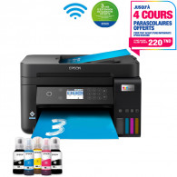 Imprimante Epson EcoTank L6270 Jet d’encre Multifonction 3-en-1 couleur A4 Wi-Fi (C11CJ61404)