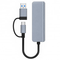 Adaptateur Multifonction 7En1 Type-C/USB Silver en Tunisie