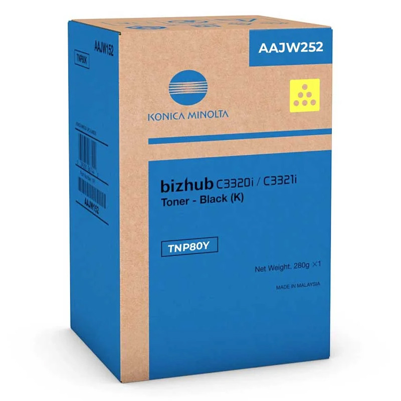 Toner Konica Minolta Bizhub TNP80Y Original Jaune en Tunisie