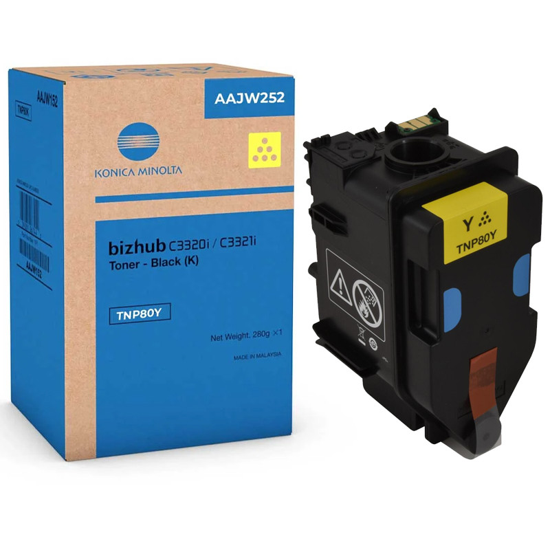 Toner Konica Minolta Bizhub TNP80Y Original Jaune en Tunisie