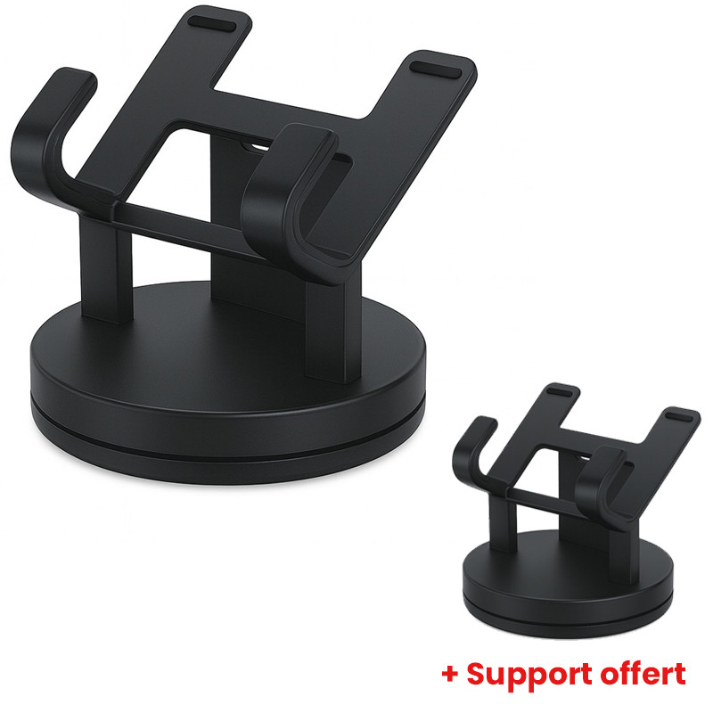 Support Voiture Pour Smartphone  360° Noir En Tunisie