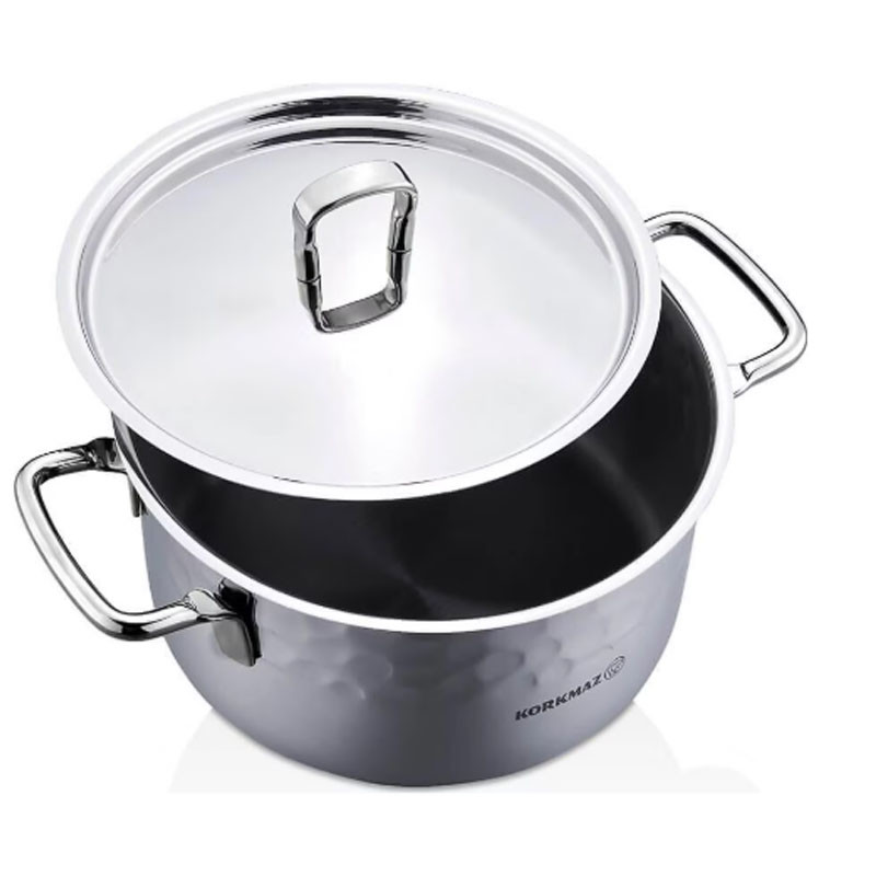 Batterie de Cuisine Korkmaz Erna A1963 8 Pièces Inox en Tunisie