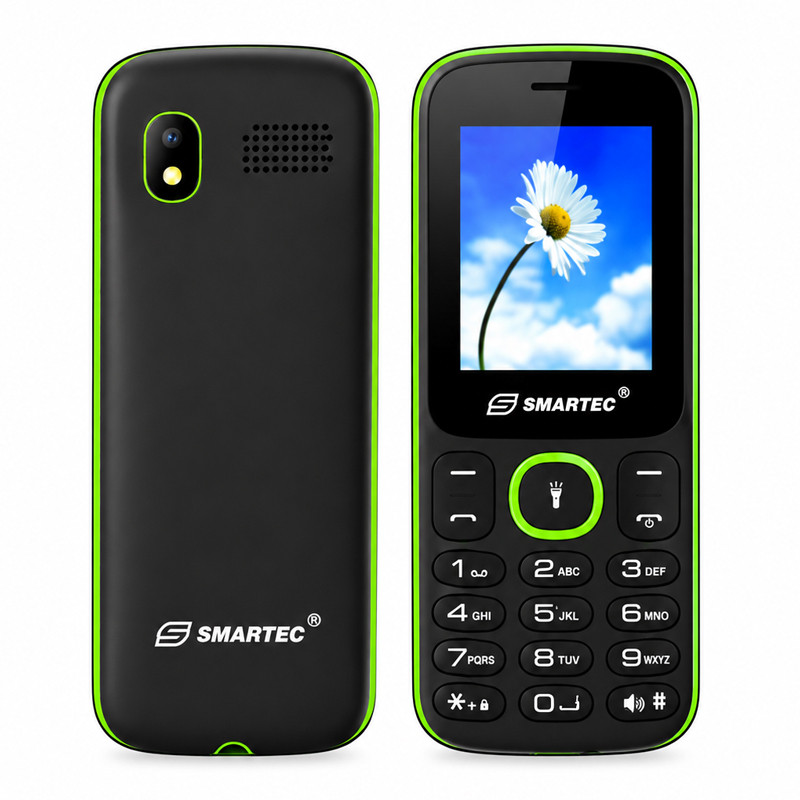 Téléphone Portable Smartec Prime Mini Noir & Vert en Tunisie