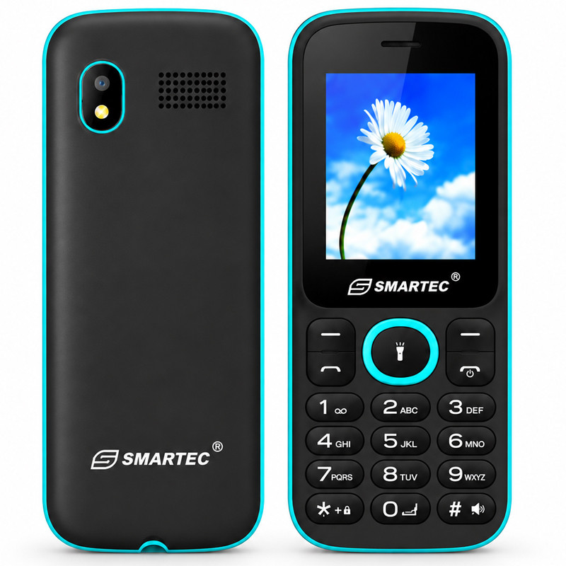 Téléphone Portable Smartec Prime Mini Noir & Bleu en Tunisie