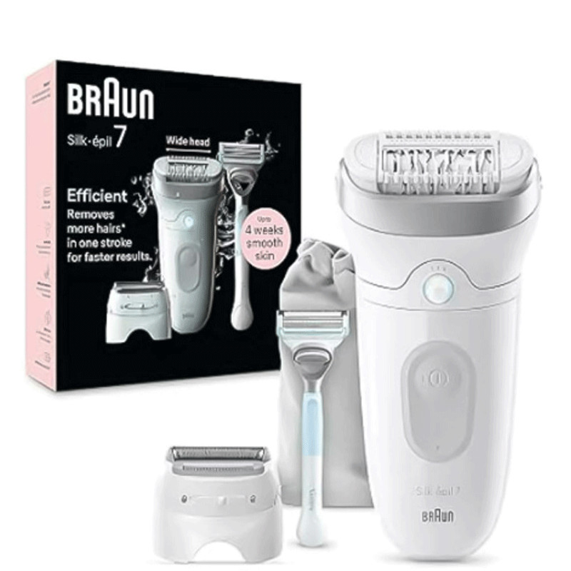 Epilateur Braun Silk Epil 7 Wet& Dry SE7-441 Blanc en Tunisie