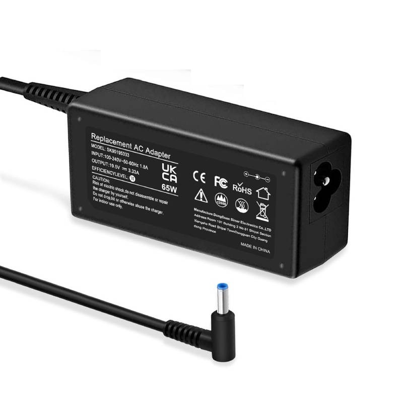 Chargeur PC Portable HP 19,5V 3,33A 65W Adaptable Noir En Tunisie