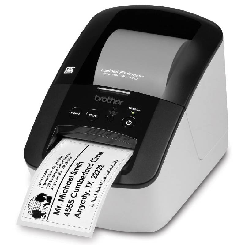 Imprimante D’étiquettes Brother QL-700 Pro Noir & Blanc en Tunisie