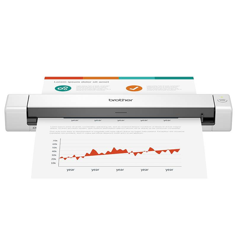 Scanner De Défilement Mobile Brother DS-640 Blanc en Tunisie