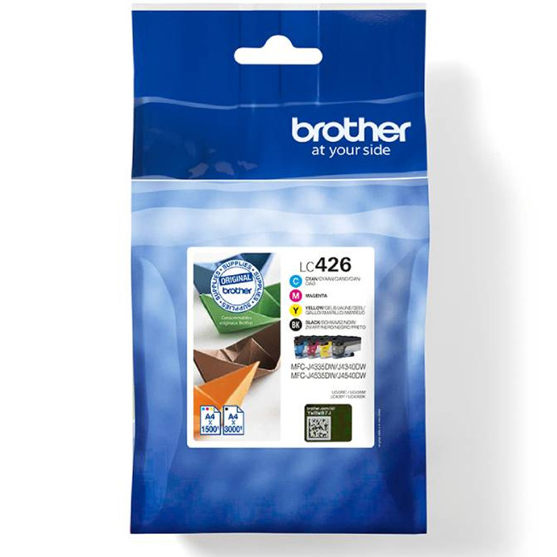 Pack de 4 Cartouches D'encre Brother LC426VAL Original 4 Couleurs En Tunisie