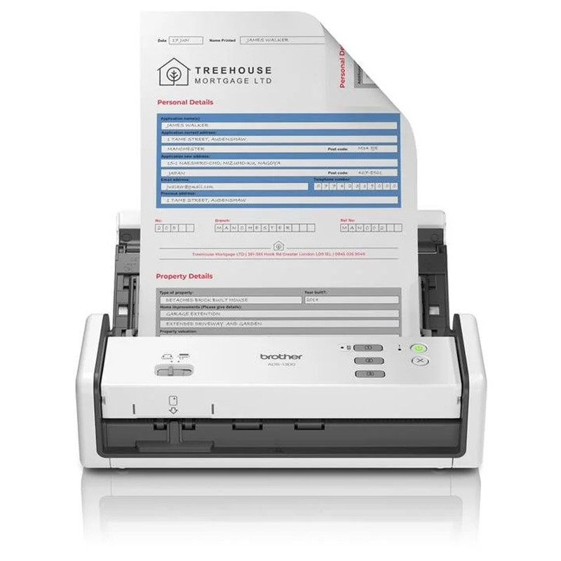 Scanner De Document à Défilement Brother ADS-1300 Noir & Blanc en Tunisie