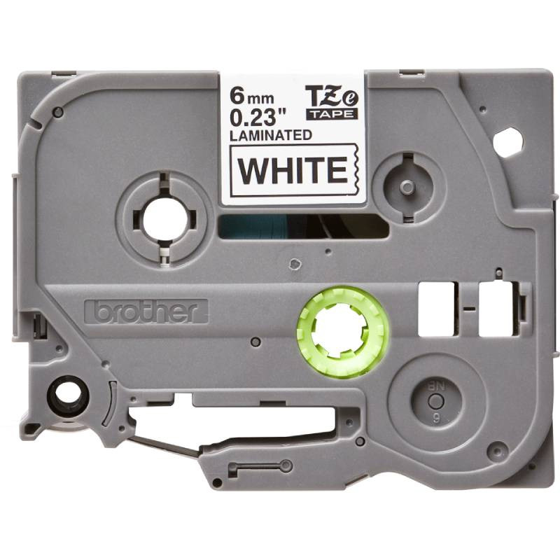 Cassette à Ruban Brother TZE211 6 mm Noir Sur Blanc En Tunisie