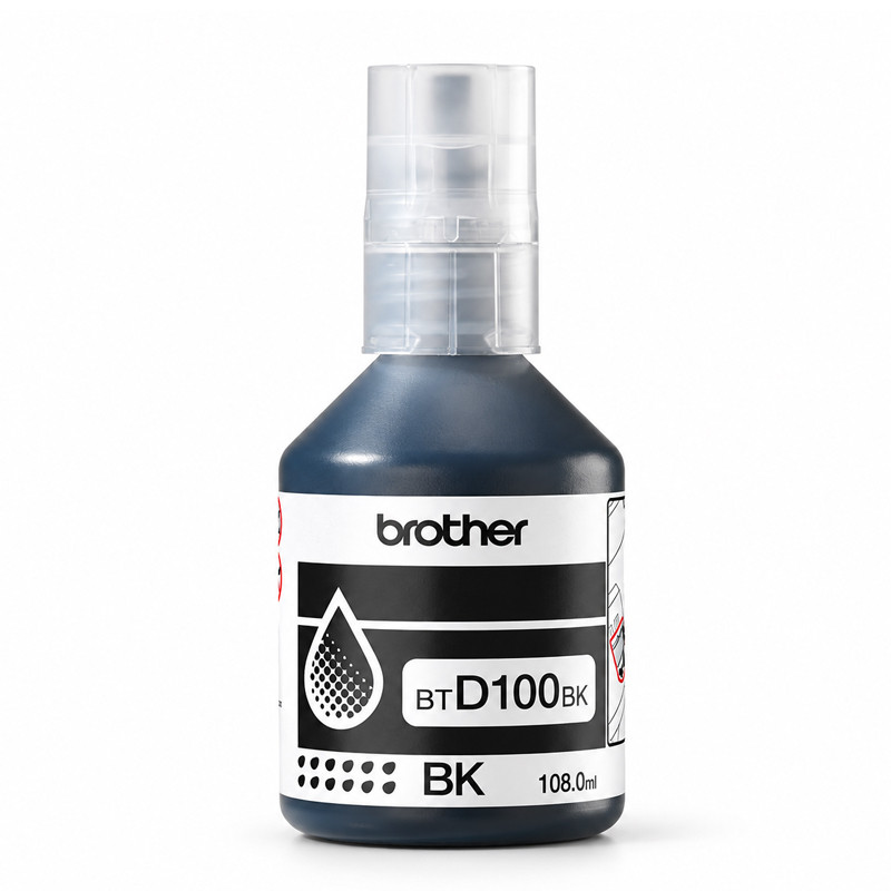 Bouteille D'encre Brother BTD100BK Original 108ml Noir En Tunisie