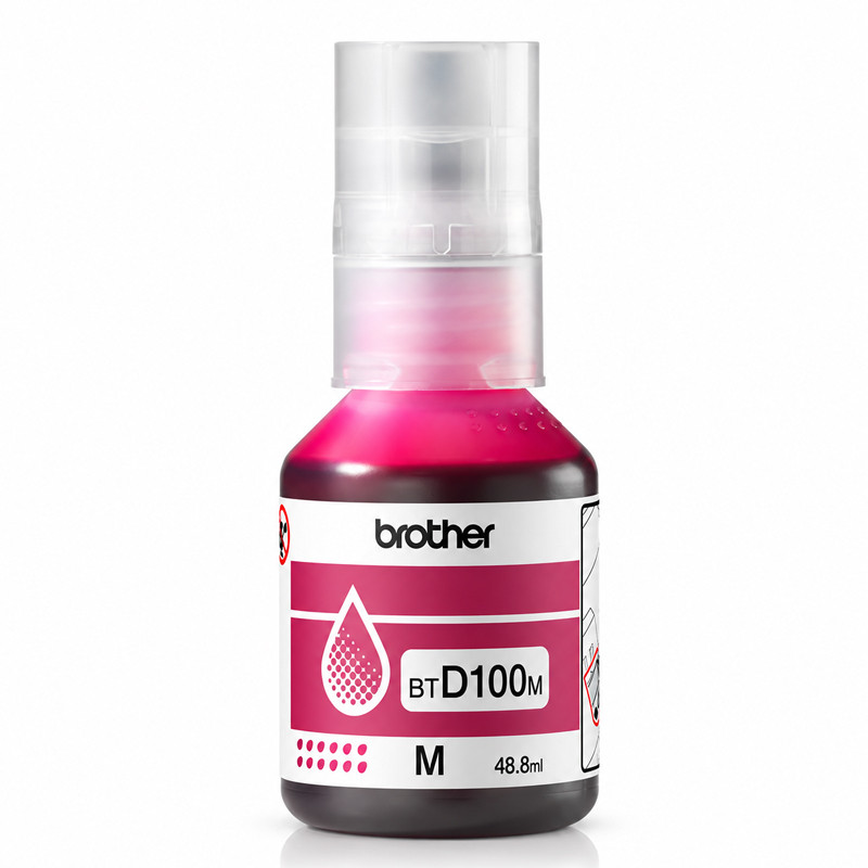 Bouteille D'encre Brother BTD100M Original 48.8ml Magenta En Tunisie