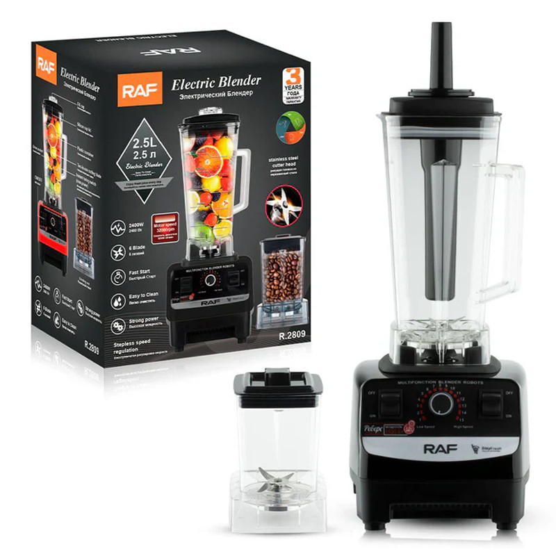 Blender RAF R-2809 2400W 2.5L Noir en Tunisie