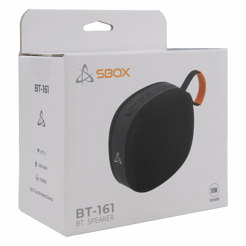 Haut Parleur Bluetooth Sbox BT-161 Noir en Tunisie