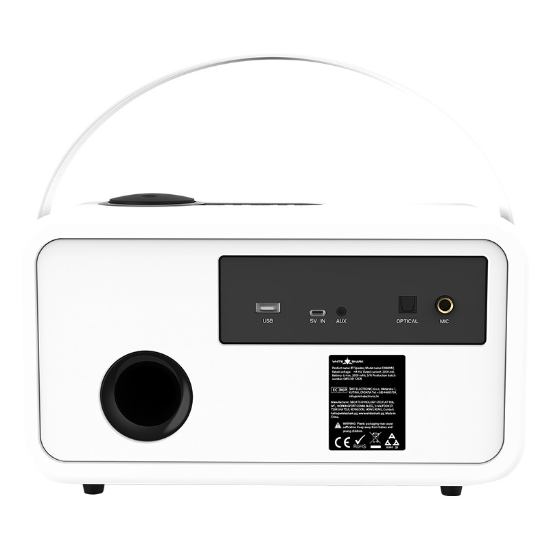 Haut Parleur Bluetooth White Shark Damaru GBT-630 Blanc En Tunisie