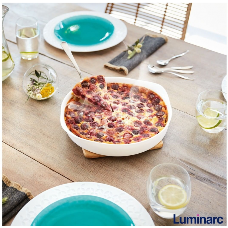 Plat rond à crème brulée blanc 14 cm Smart Cuisine - Luminarc