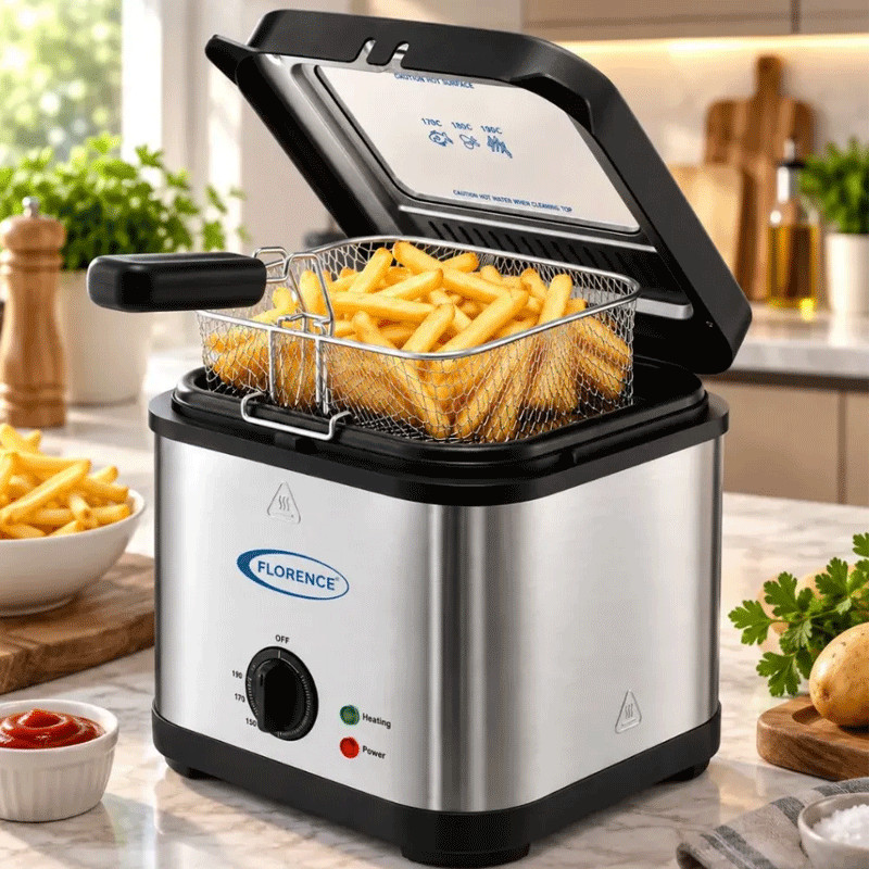 Friteuse Florence HK490 2.5L 1200W Inox en Tunisie
