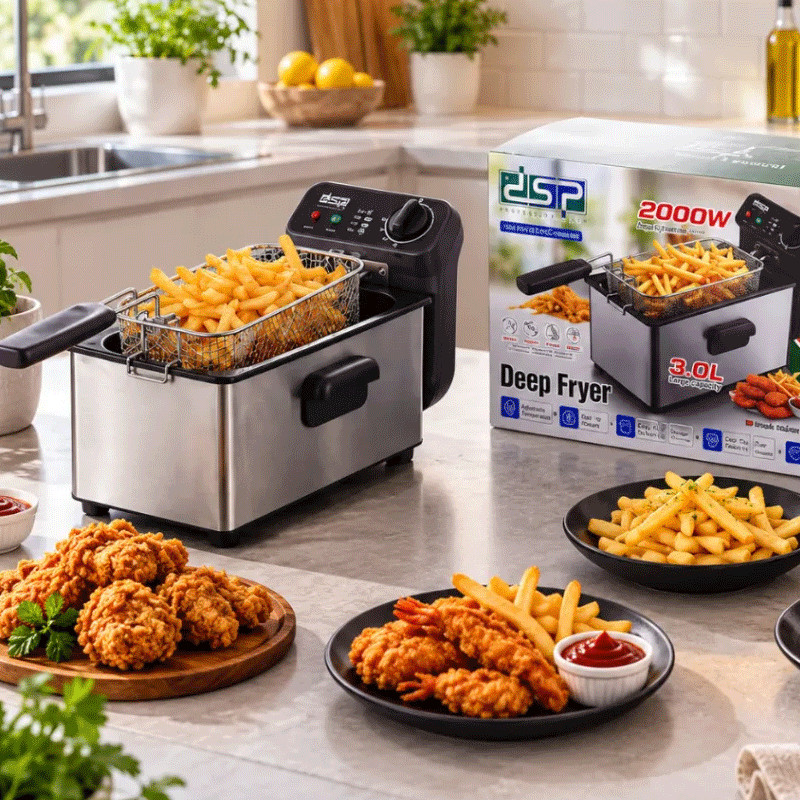 Friteuse DSP KB2204 3L 2000W Inox en Tunisie
