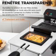 Friteuse DSP KB2204 3L 2000W Inox en Tunisie
